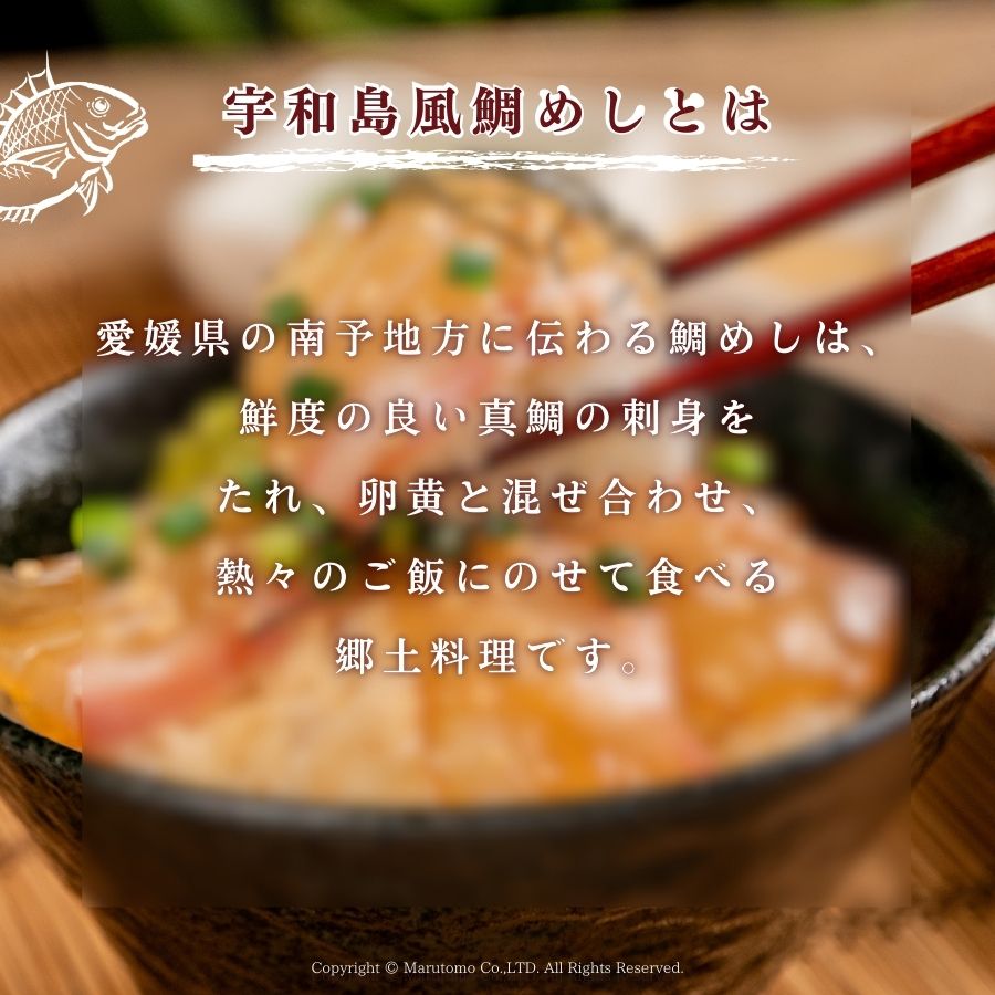ごちそう鯛めしたれ説明